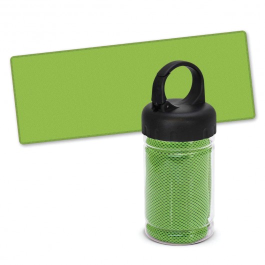 Active Cooling Towels with Tubes Bright Green
